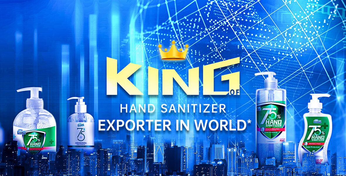 Ежедневный выход 3 миллиона штук! AoGrand Group делает King мгновенное дезинфицирующее средство для рук Brand-CLEACE!